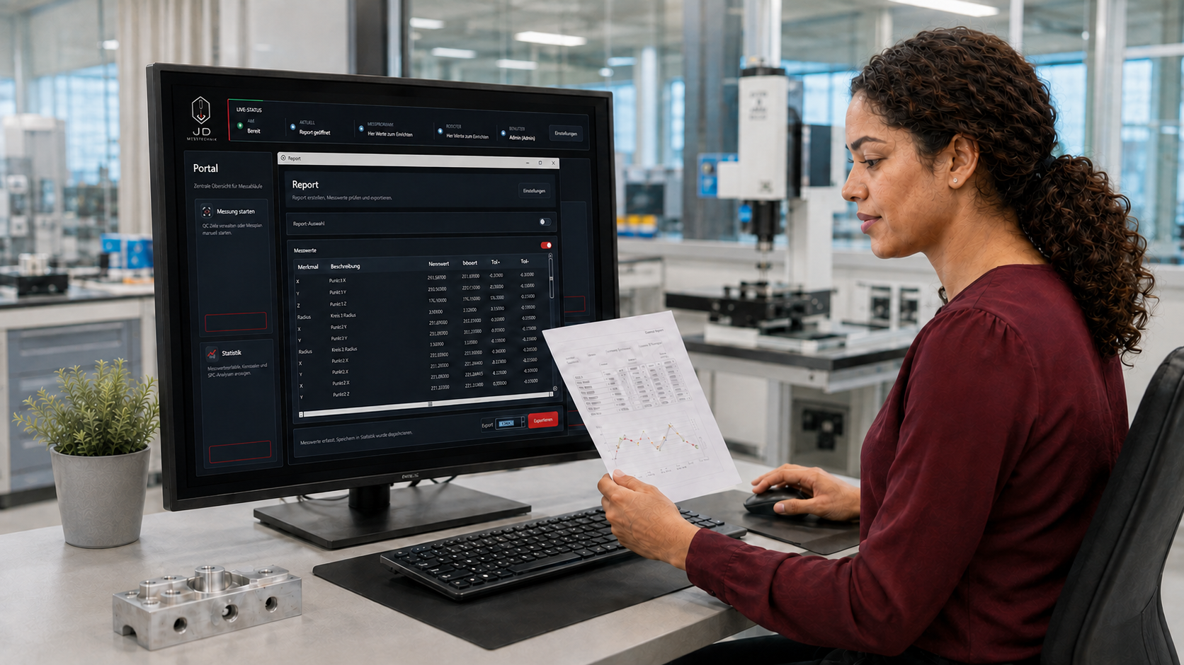 AIM Reports und Exporte am digitalen Messarbeitsplatz